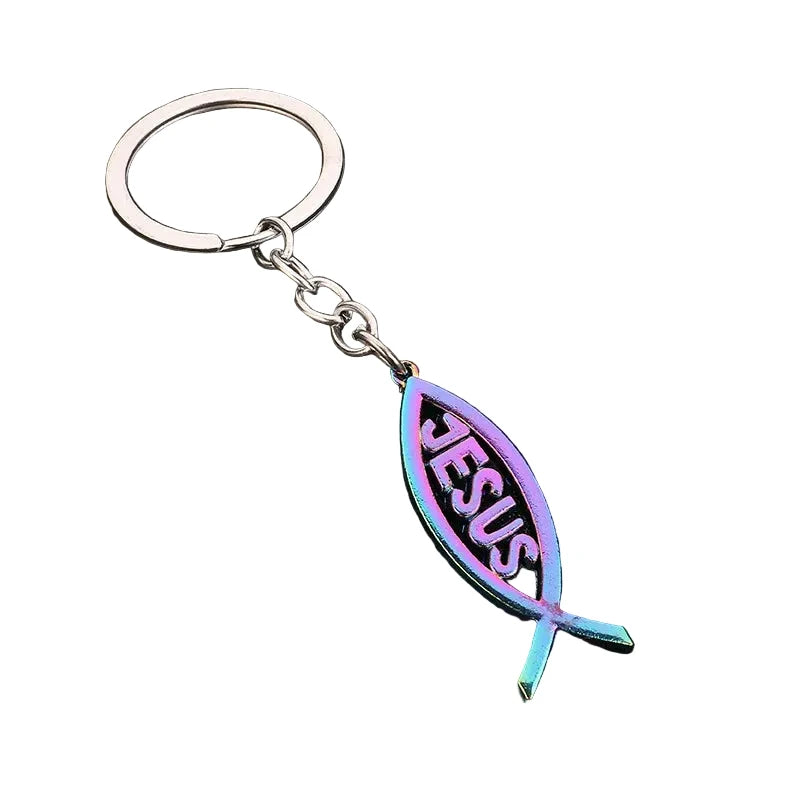 Jesus & Cross Keychain